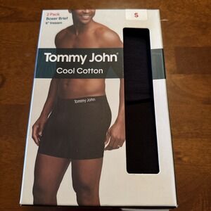Tommy John Cool Cotton Boxer Brief (2-Pack) 6"inseam NWT